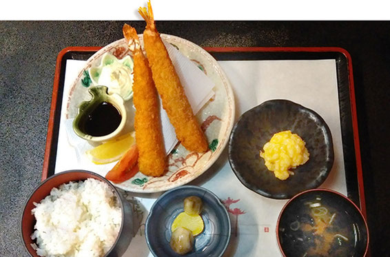 エビフライ定食